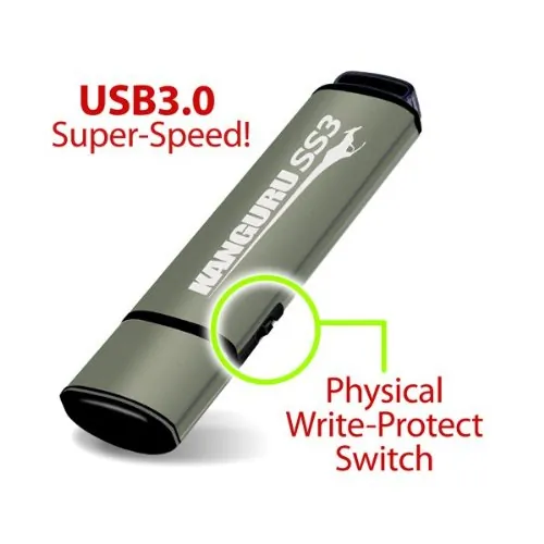KANGURU KF3WP-16G — KANGURU SS3 USB3.0 W/ WRITE-PROTECT 16G