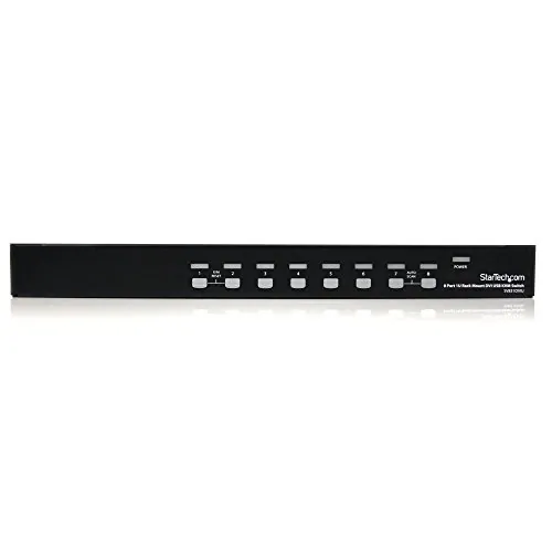 STARTECH SV831DVIU — 8 Port 1U Rackmount DVI USB KVM Switch - Control up to 8 USB computers with DVI or HDMI video, from one keyboard, mouse and monitor - usb kvm switch - DVI KVM Switch - USB DVI KVM Switch