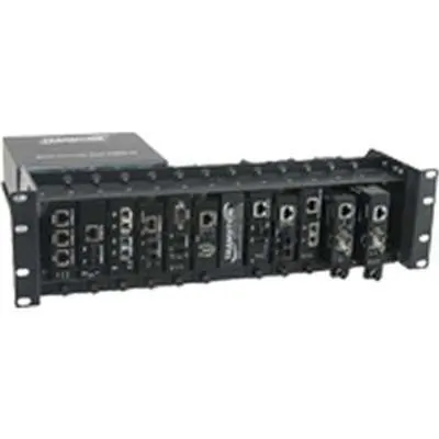 Lantronix E-MCR-05-NA — E-MCR-05 ETHERNET MEDIA CONV RACK STANDARD 12VDC N