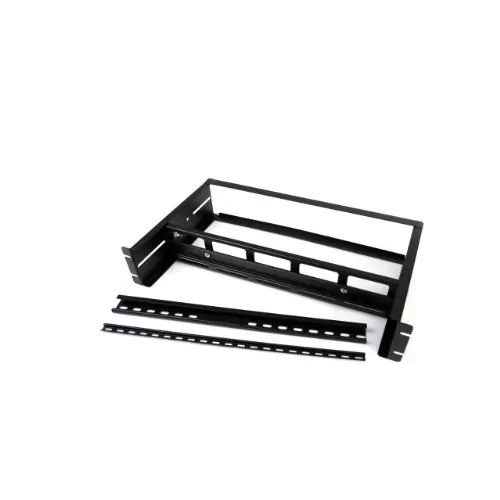 STARTECH ADJDINKIT — ADJDINKIT - 2U DIN RAIL KIT FOR STANDARD 19 RACK - ADJUSTABLE DEPTH RACKMOUNT DI
