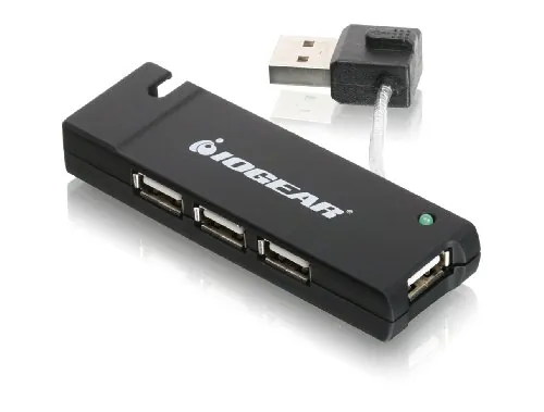 IOGear GUH285W6 — 4 PORT HI-SPEED USB 2.0 HUB, ADD FOUR HI-SPEED USB 2.0 PORTS IN SECONDS