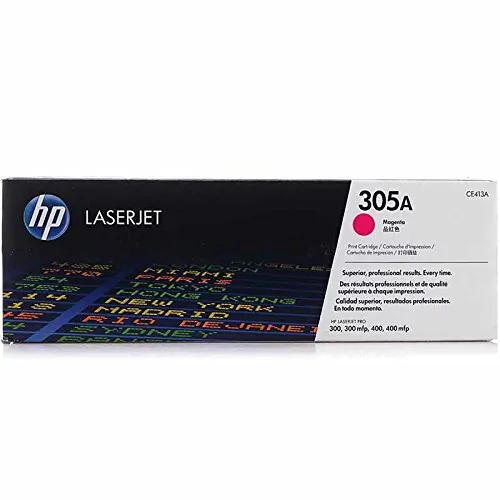 HP CE413A — HP 305A (CE413A) Toner Cartridge - Single Pack - Laser - Standard Yield - 2600 Pages - Magenta - 1 Each