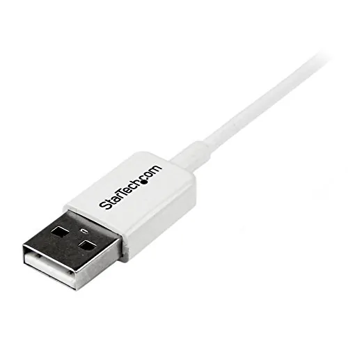 STARTECH USBPAUB50CMW — 0.5m White Micro USB Cable - A to Micro B - Charge or sync your Micro USB devices, with this high-quality white USB 2.0 replacement cable - 0.5m USB to Micro USB Cable Cord- USB A to Micro B Cable - Micro USB Charging Data Cable - White Micro USB Cable - USB 2.0 A-Male to Micro-B Cable - 50cm