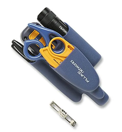 Fluke Networks 11293000 — (2326448) Pro-Tool Kit IS60 with D914S Impact Tool D-Snips Cable Stripper EverSharp 66/110 Cut Blade Sharpie & LED Flashlight