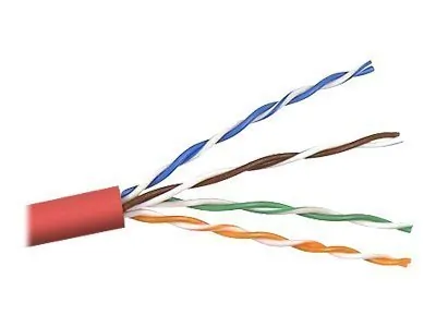 Belkin A7L504-1000-RED — BULK CABLE - UNSHIELDED TWISTED PAIR (UTP) - RJ45 LEFT CONNECTOR - 1000FEET LENG
