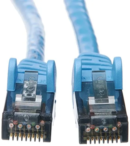 Belkin A3L980B03-BLU-S — BELKIN PATCH CABLE - UNSHIELDED TWISTED PAIR (UTP) - MALE LEFT GENDER - MALE RIG