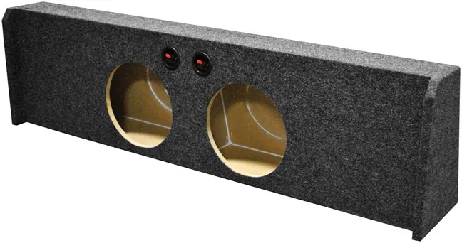 Qpower BQFORD102009DF — QPower Dual 10" Sealed Empty Woofer Enclosure-Ford '09-'22 F-150 Super Crewselect '17-'22 F-250/350