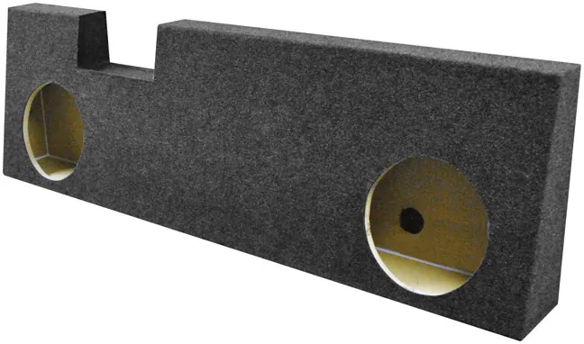 Qpower BQFORD10SDUTY — Qpower Ford Super Duty 2004-2013 2 Hole 10 Empty Woofer Box. Berhind seat!