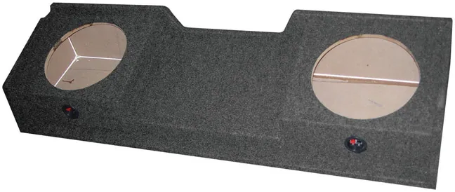 Qpower BQGMC12DF — QPower GMC/Chevy Extended Cab '99-'06 Dual 12" Empty Woofer Box
