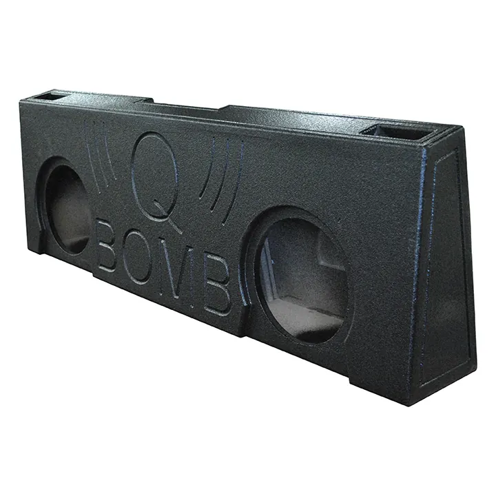 Qpower QBGMC07212 - Q Power QBGMC07212 Dual 12 Under Seat Armor Coated Enclosure