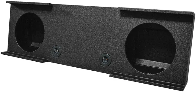 Qpower QBGMC1220074DR — Qpower Bomb '07-'13 GMC Dual 12 Woofer Box Under seat downfire