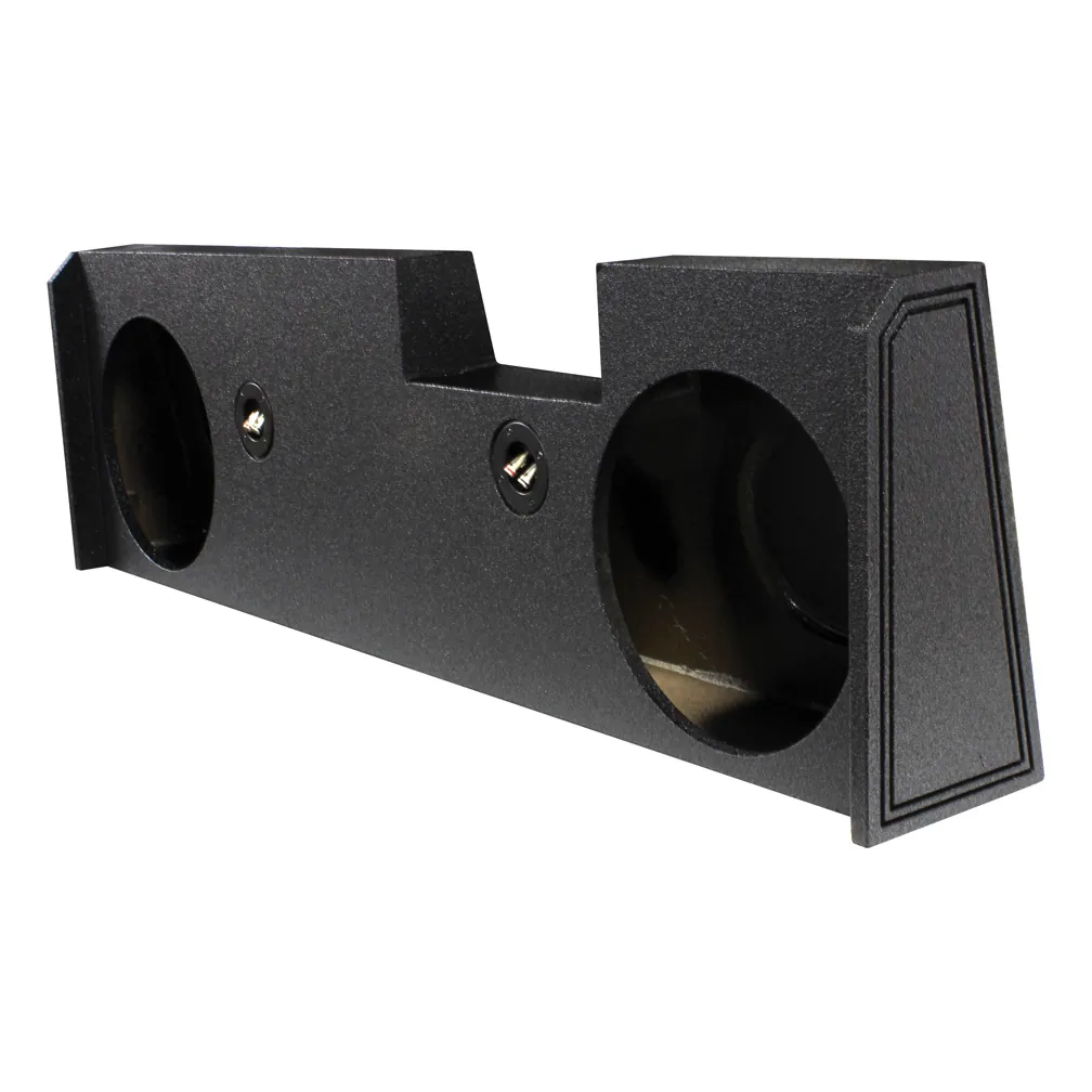 Qpower QBGMC1220144DR — Qpower Dual 12 2014-Current GM/Chevy Crew Cab Woofer Box Bed Liner Sprayed