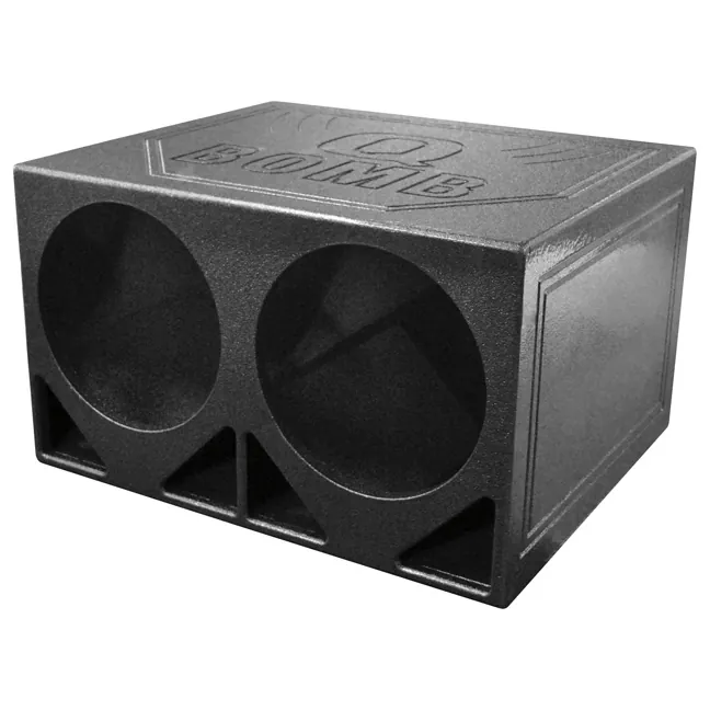 Qpower QBOMB12TB — Qpower Dual 12" Ported Subwoofer Enclosure Box