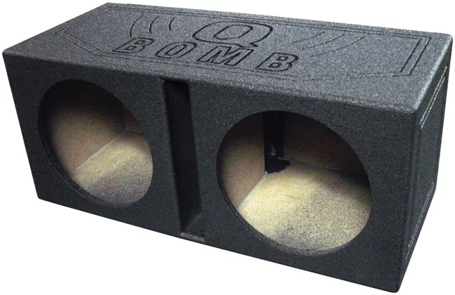 Qpower QBOMB12V - Qpower Dual 12-Inch Subwoofer Enclosure - Q Bomb Design