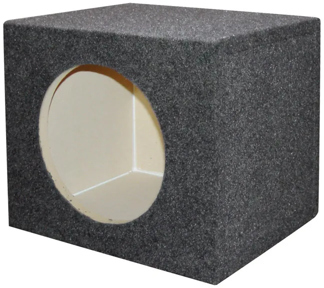 Qpower QSMPSQ12E - QPOWER 12" Square Woofer Enclosure - Empty Box