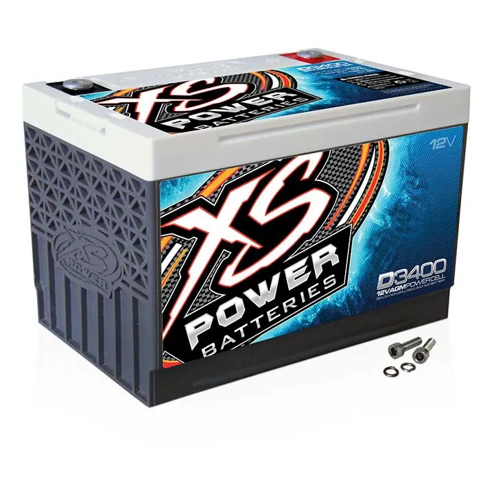 XS Power D3400 — XS POWER 2500/4000W 12V BCI GROUP 34 AGM BATTERY 1000AH