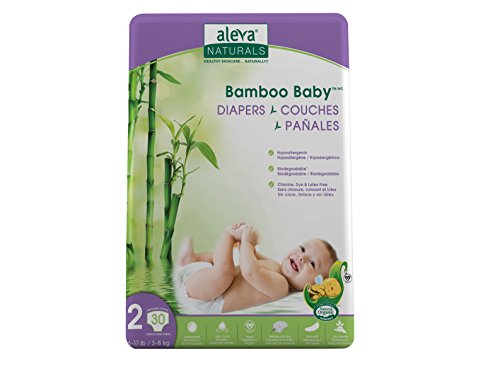 ALEVA NATURALS 37845 - BAMBOO BABY DIAPERS SIZE 2