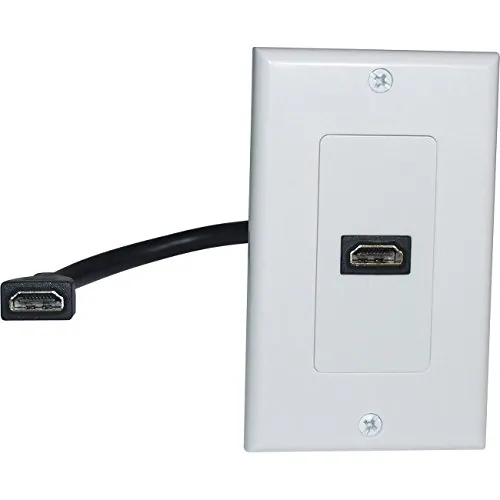 ‎Comprehensive Cable WP-HM1PT — Single Port HDMI Wall Plate with Pigtail Connection