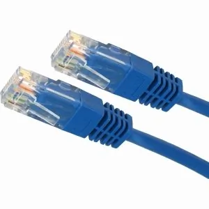 4XEM 4XC5EPATCH15BL — 15FT Blue CAT5E Ethernet Patch Cable - Molded Design