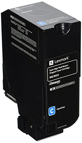 Lexmark 84C1HC0 — Lexmark Unison Toner Cartridge - Laser - High Yield - 16000 Pages - Cyan - 1 Each