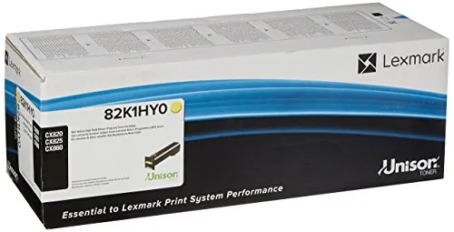 Lexmark 82K1HY0 — LEXMARK 82K1HY0 YELLOW RETURN PROGRAM TONER CARTRIDGE