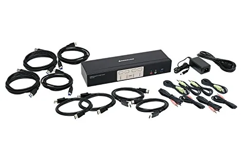 IOGear GCS1934 — 4-PORT DISPLAYPORT 1.2 KVMP SWITCH WITH USB 3.1 GEN1 HUB AND AUDIO (TAA COMPLIAN