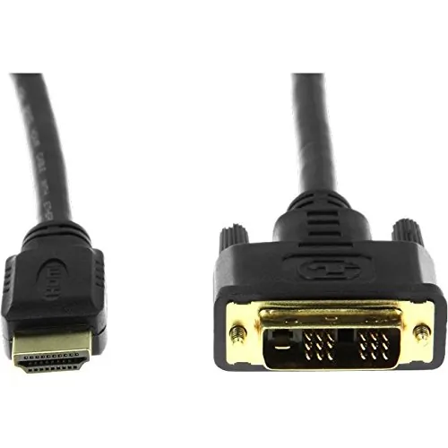 ROCSTOR Y10C124-B1 — PREMIUM HDMI TO DVI-D CABLE - M/M - 6 FT / 6FT - 1 X DVI-D MALE DIGITAL VIDEO 1