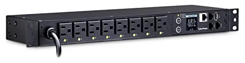 CyberPower PDU81001 — 15A 120V METERED-BY-OUTLET SWITCHED PDU NEMA OUTLETS 12FT CORD YEAR WARRANTY