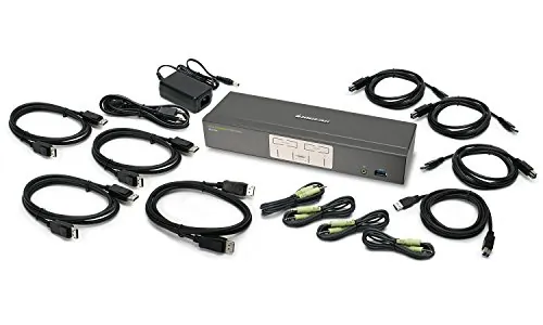 IOGear GCS1904 — IOGEARS 4-PORT DISPLAYPORT KVMP SWITCH FEATURES THE MOST AFFORDABLE COMBINATION