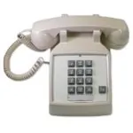 Cortelco ITT-2500-V-20F — 250044-VBA-20F Desk w/ Flash - Ash