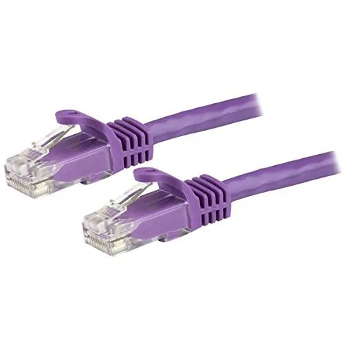 STARTECH N6PATCH2PL — 2FT PURPLE CAT6 ETHERNET CABLE DELIVERS MULTI GIGABIT 1/2.5/5GBPS & 10GBPS UP TO