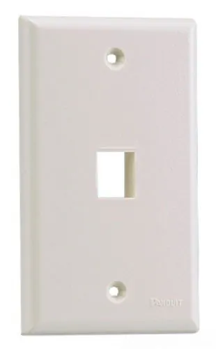 Panduit NK1FNWH — SGL GANG FLUSH MOUNT V FACEPLT WHT