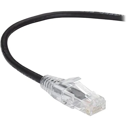 BLACK BOX CORPORATION C6APC28-BK-20 — BLACK BOX SLIM-NET CAT6A PATCH CABLES FEATURE A LOW-PROFILE DESIGN THAT SAVES SP