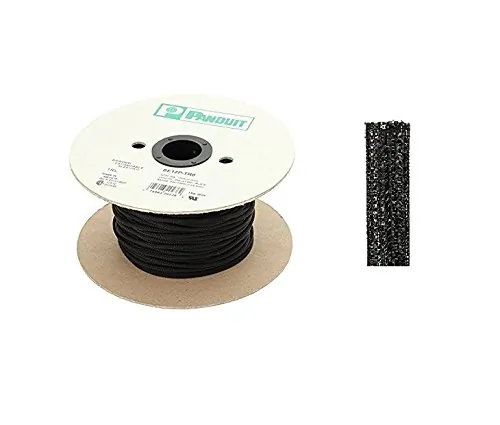 Panduit SE25PS-TR0 — PW BRAID SLEEVE 0.25IN X 200FT BLK 1RL