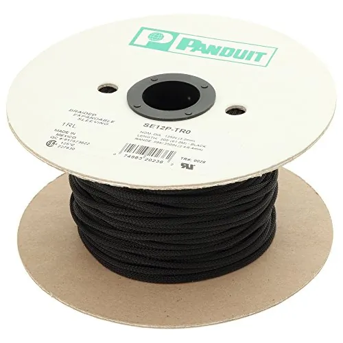 Panduit SE150P-LR0 - Panduit Braided Expandable Sleeving 1.5 Diameter 50-Foot SE1