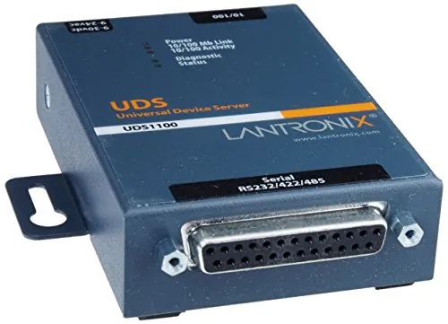 Lantronix UD1100001-01 — SINGLE PORT 10/100 DEVICE SERVER WITH US DOMESTIC POWER SUPPLY