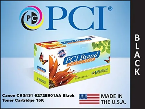 PCI 6272B001AA-PCI — PCI BRAND REMANUFACTURED CANON 6272B001 131 BLACK TONER CARTRIDGE 1500 YIELD, GE