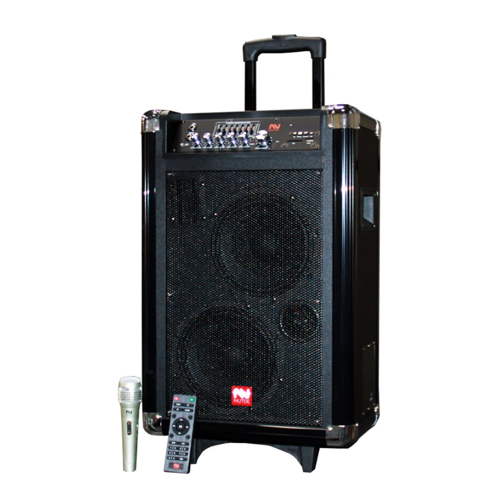 NUTEK TS-20208B-B - Nutek Bluetooth Portable Powered Sound System with Rechargea