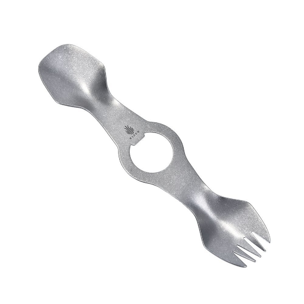 Kizer Cutlery T306 - Kizer Titanium Spork T306 6.70 in Overall Length