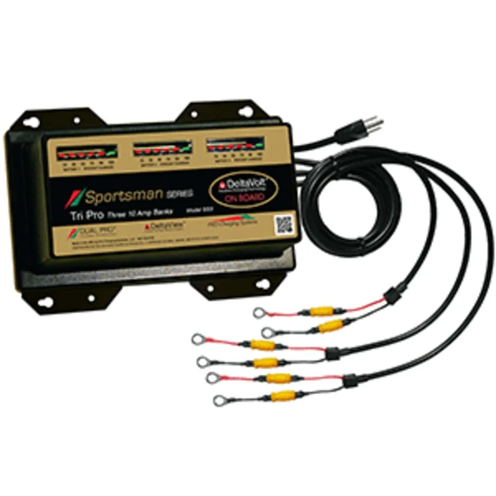 Dual Pro SS3 — Dual Pro Sportsman Series Battery Charger - 30A - 3-10A-Banks - 12V-36V