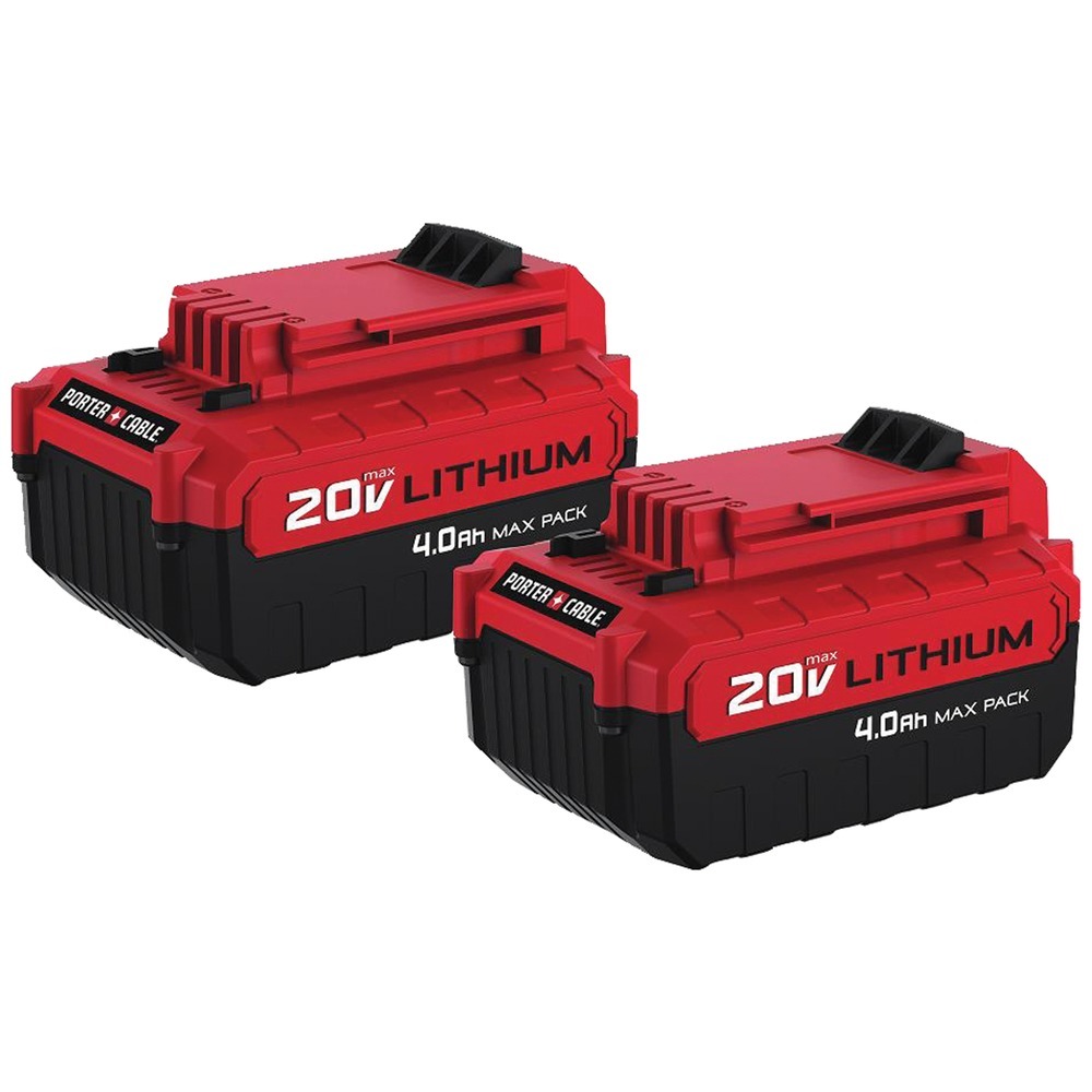 PORTER CABLE RA48878 - Porter-cable 20-volt Max* 4ah Li-ion Batteries, 2 Pk PORPCC6