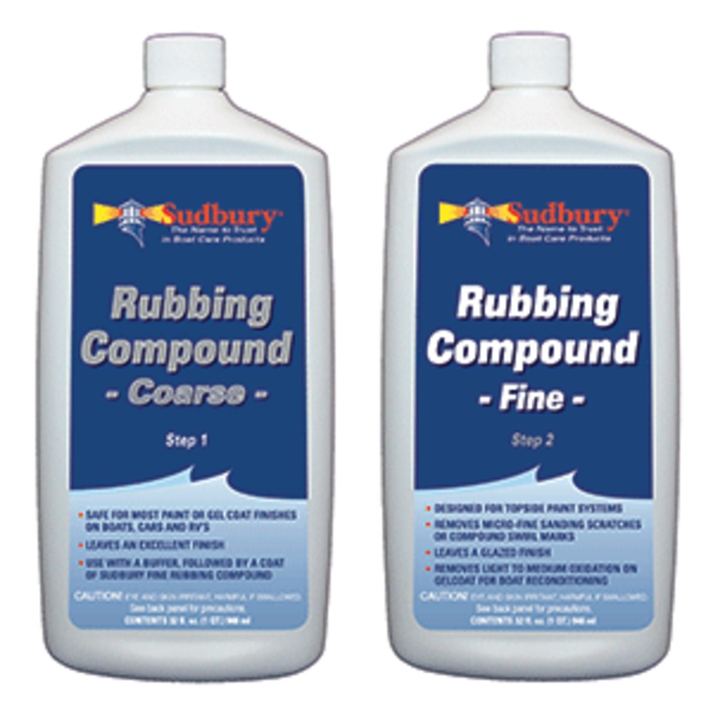 Sudbury 444-442KIT - Sudbury Rubbing Compound Kit - Step 1 Coarse & Step 2 Fine -
