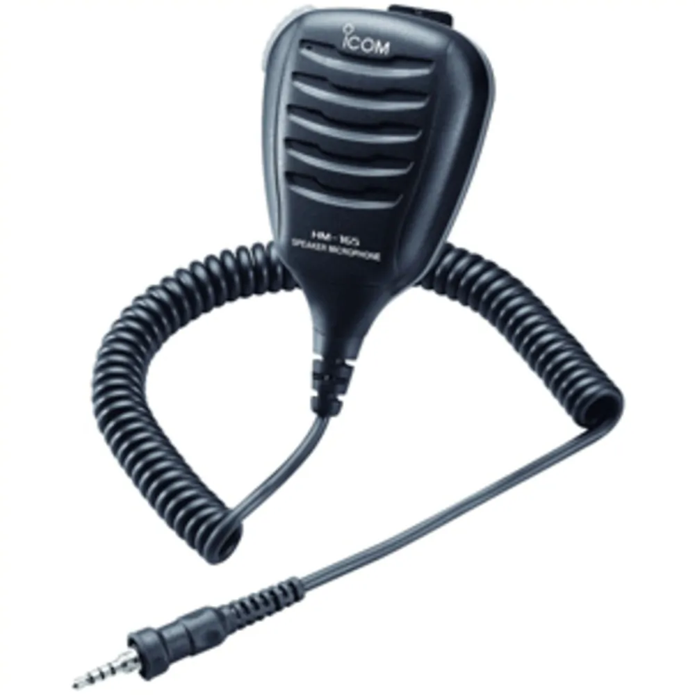 Icom HM165 — Icom HM-165 Waterproof Speaker Microphone with Clip