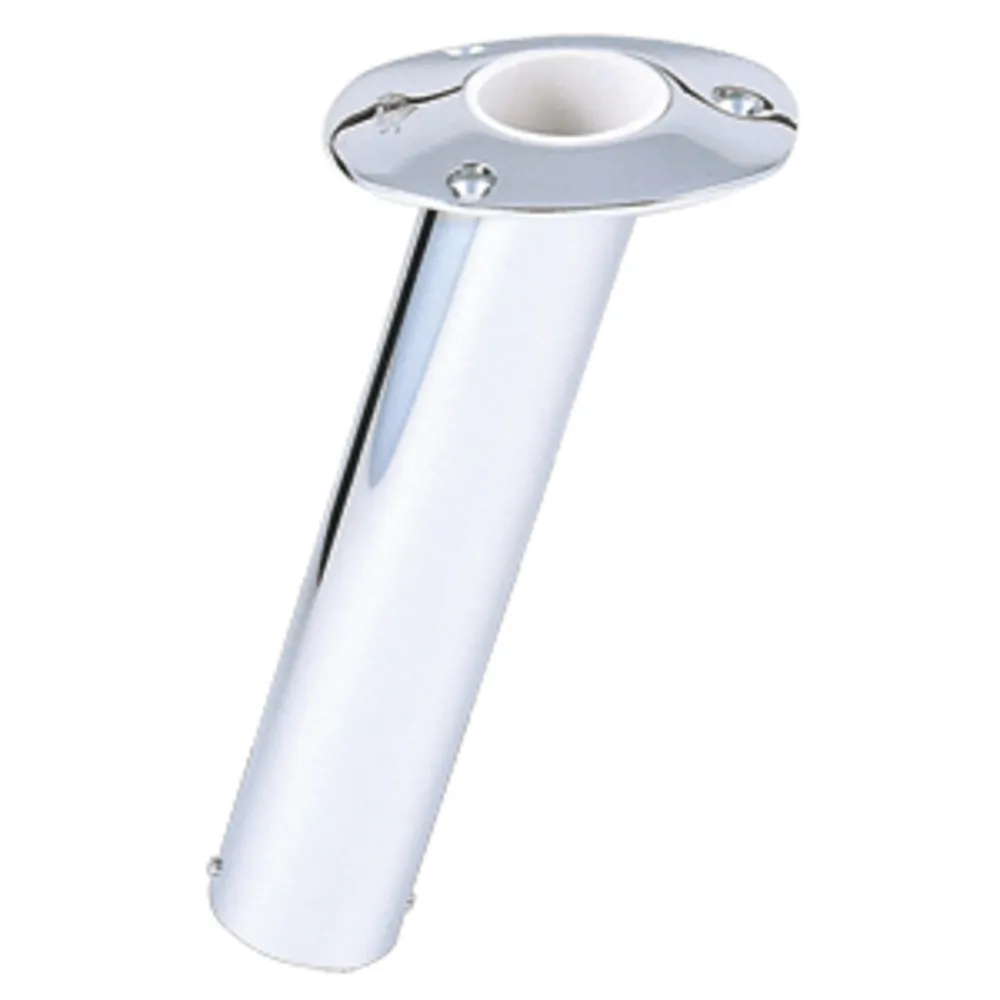Lees Tackle RH534HS — Lee's 15° Stainless Steel Flush Mount Rod Holder - 2.25" O.D.
