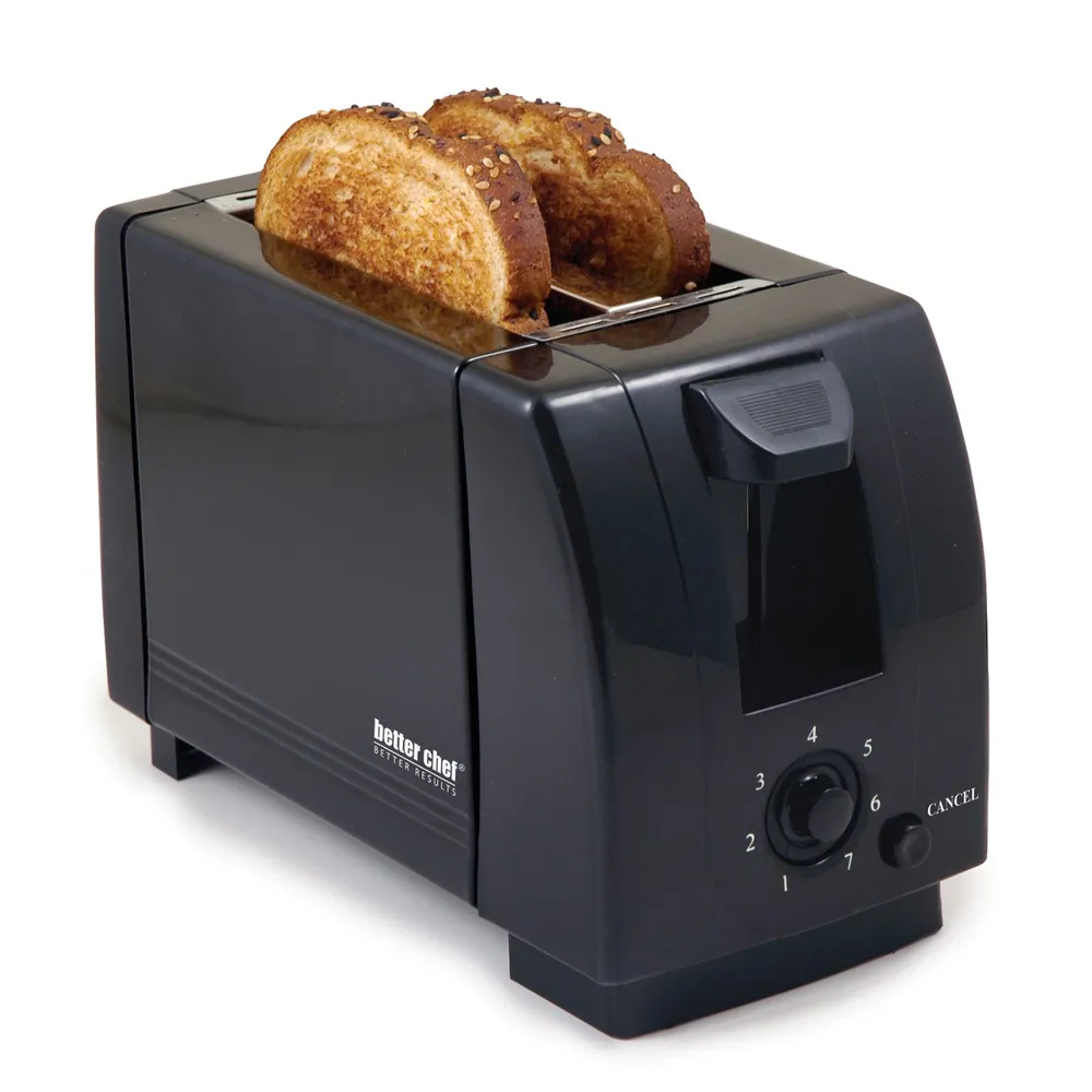 BETTER CHEF IM-209B — Better Chef 2-Slice Black Toaster