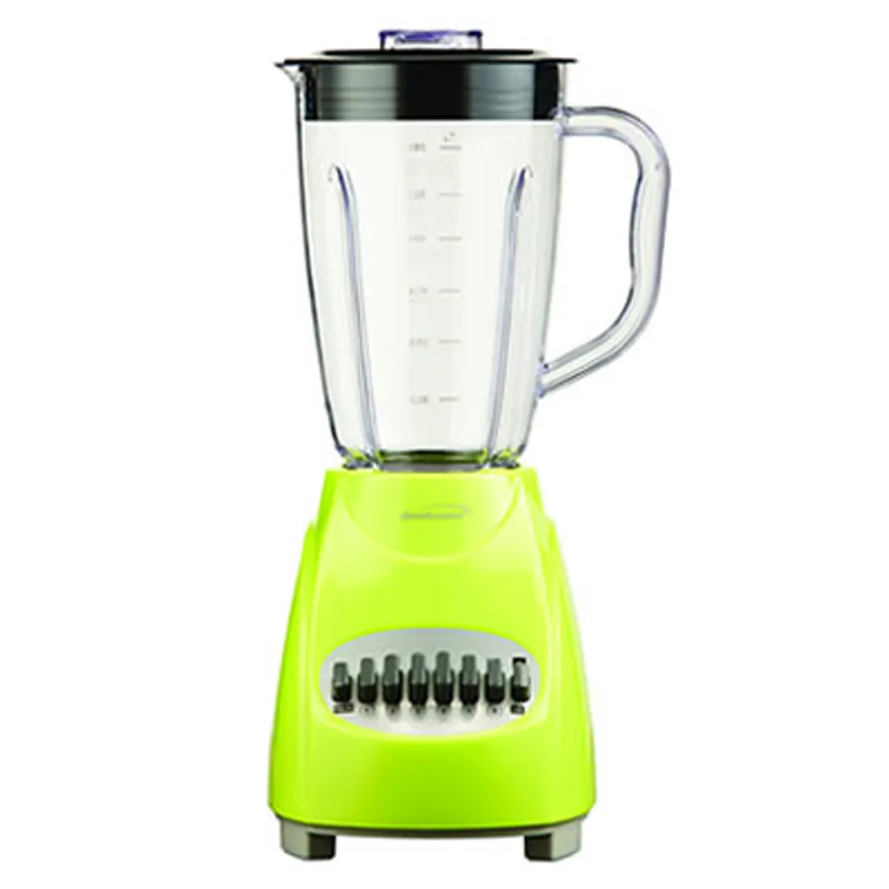 Brentwood JB-220G — Brentwood 12-Speed Blender with Plastic Jar in Green
