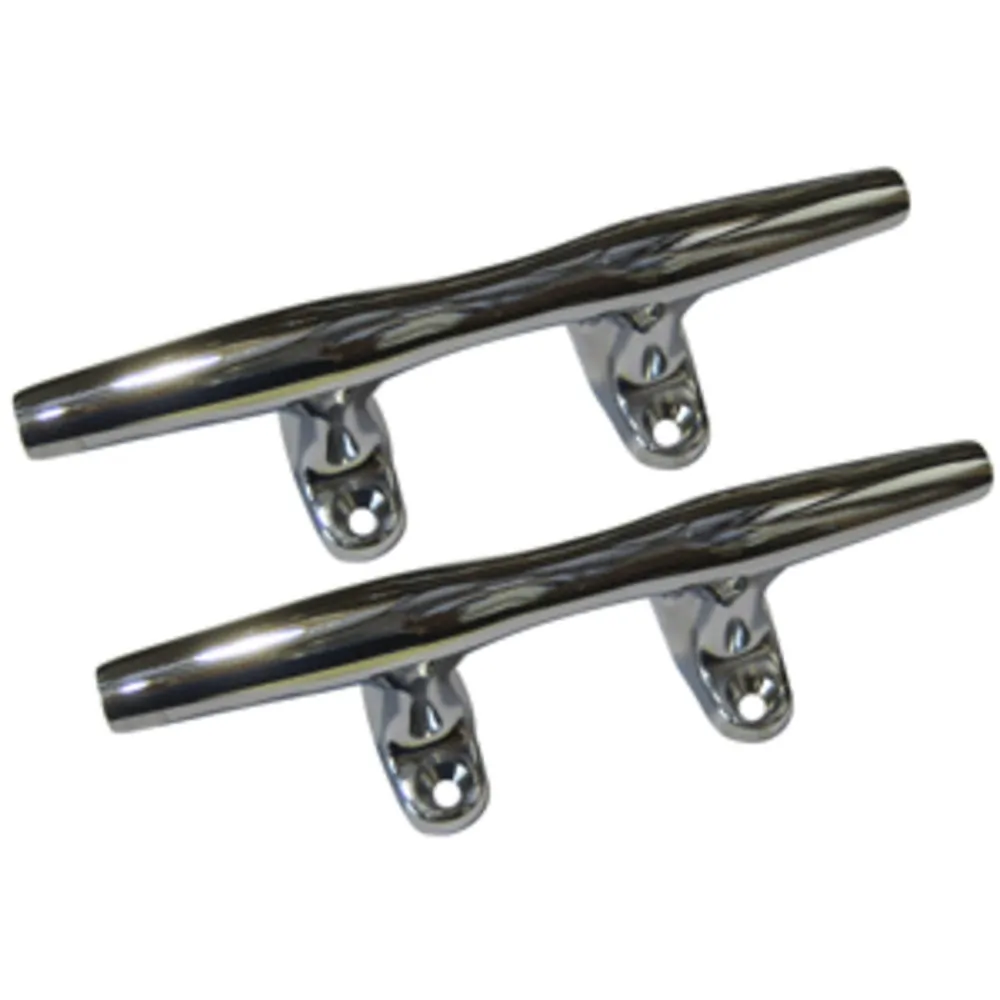 Perko 1188DP4CHR — Perko 4" Open Base Cleat - Chrome Plated Zinc - Pair