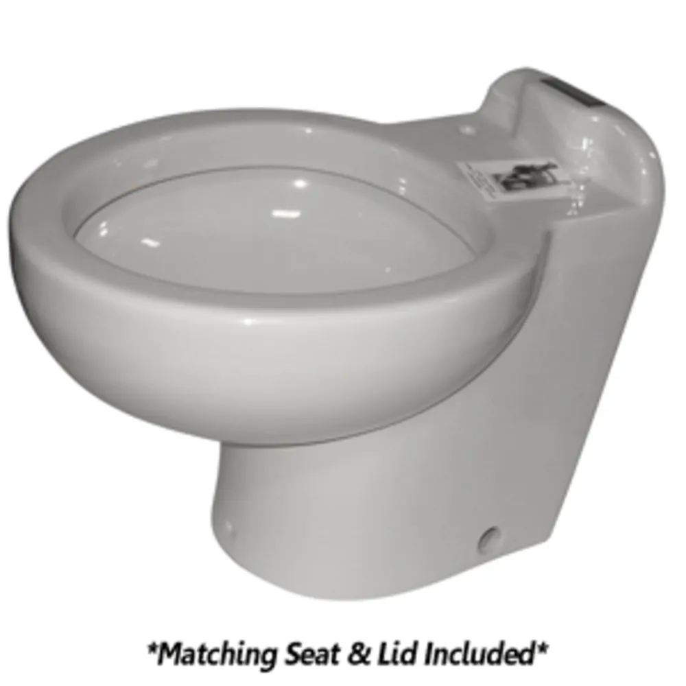 Raritan 220HS012 — Raritan Marine Elegance - Household Style - White - Fresh or Saltwater - Smart Toilet Control - 12v