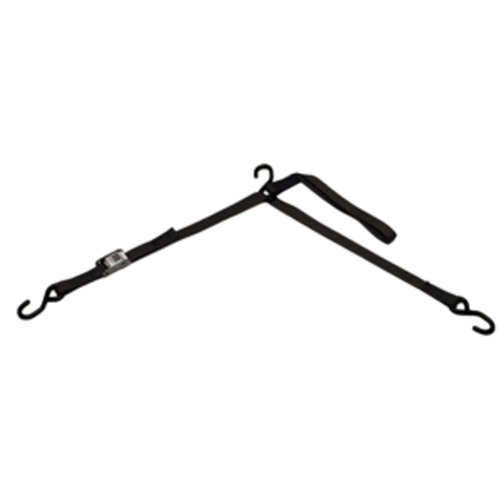BoatBuckle F10972BK — BoatBuckle P.W.C. Tri-Down w/Cam Buckle & Soft Hook - 1" x 6'
