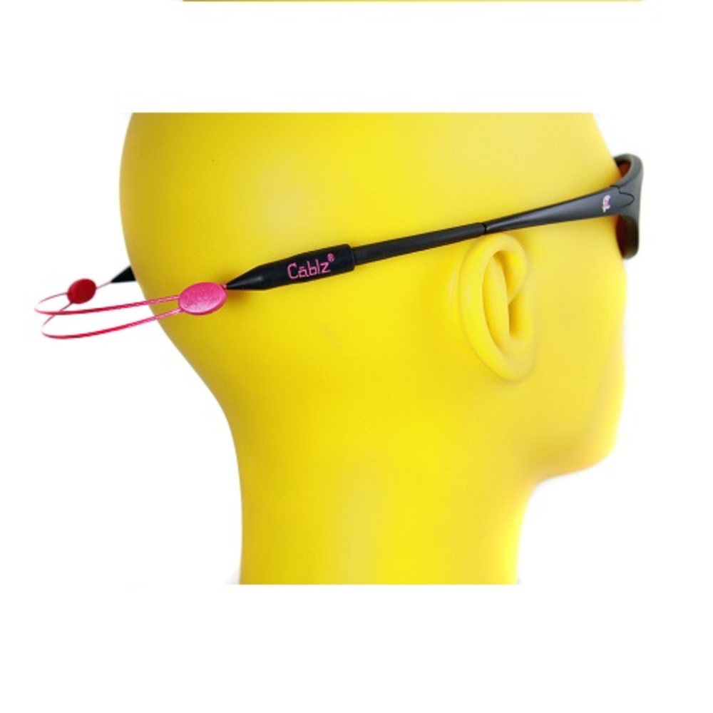 Cablz ZipzPink - Cablz Zipz Adjustable Sunglasses Holder Pink 14in